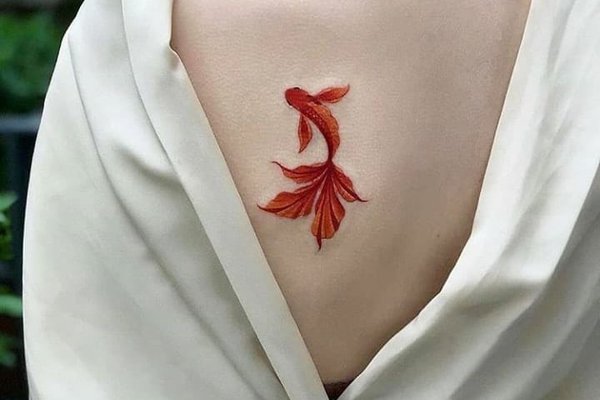 Тату ескізи золота рибка