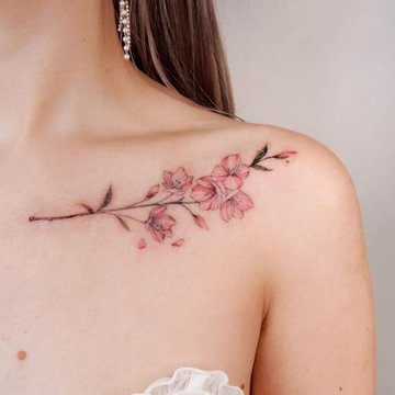 Тату ескізи гілка сакури