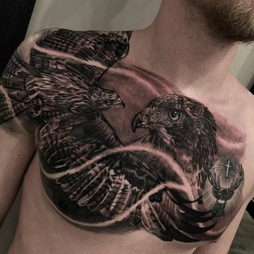 Тату-эскизы ястреба