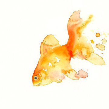 Тату эскизы золотая рыбка