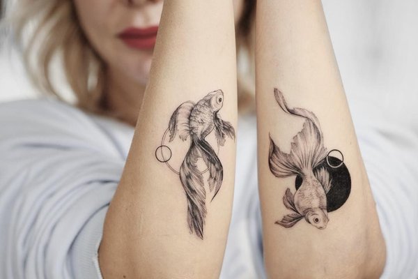тату знак Зодіаку Риби