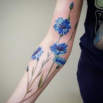 татуювання волошка