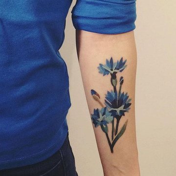 татуювання волошка