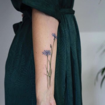 татуювання волошка