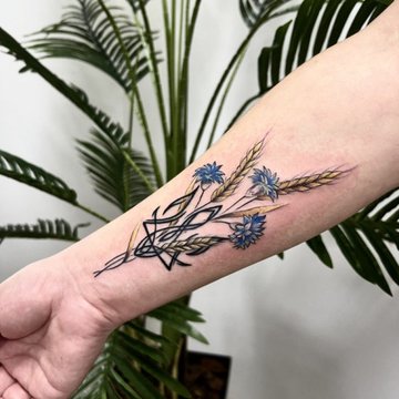 татуювання волошка