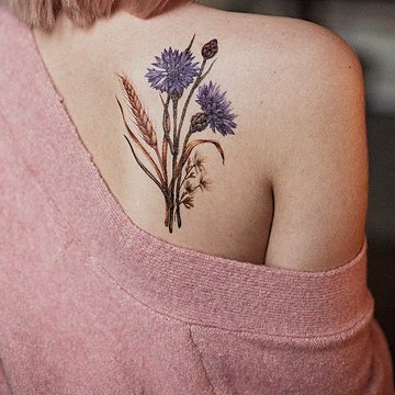 татуювання волошка