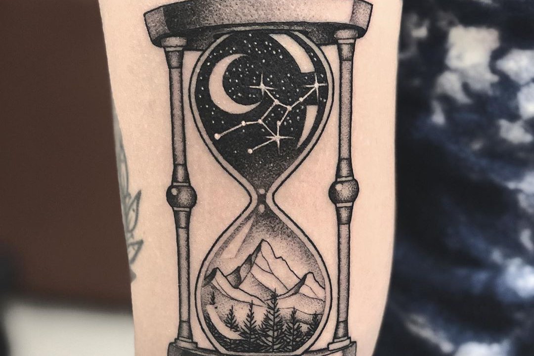 тату эскизы "Песочные часы"