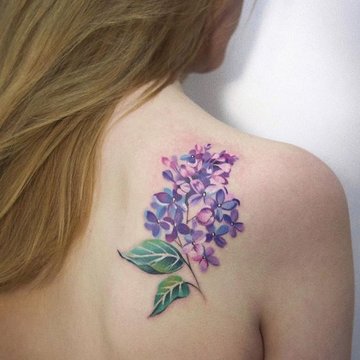 тату с сиренью