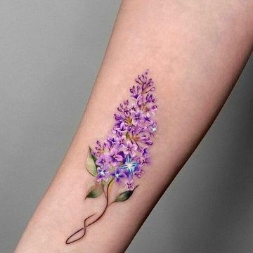 тату с сиренью