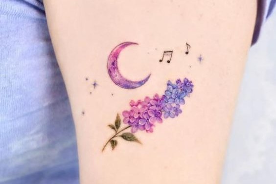 тату с сиренью