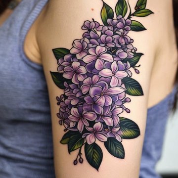 тату с сиренью