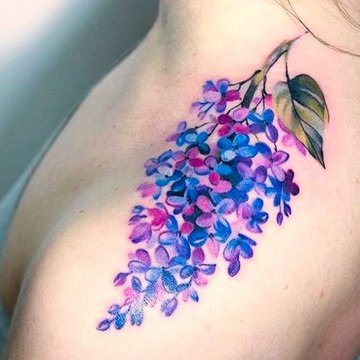 тату с сиренью