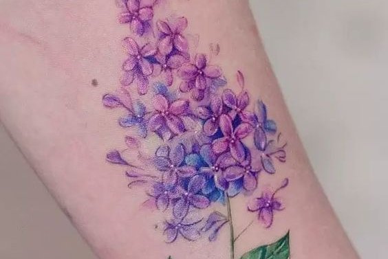 тату с сиренью