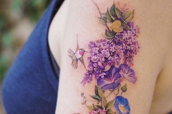 тату с сиренью