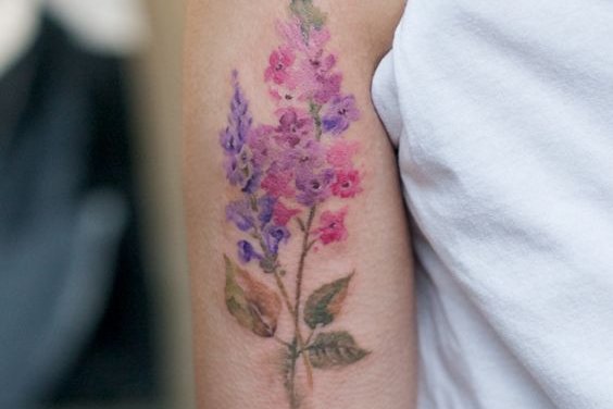 тату с сиренью