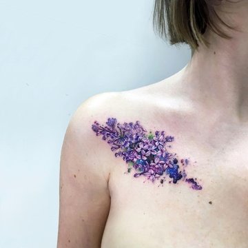 тату с сиренью