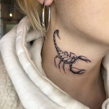 тату знак Зодіаку Скорпіон