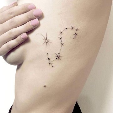 тату знак Зодіаку Скорпіон