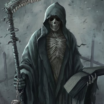 Тату-эскизы "смерть с косой"