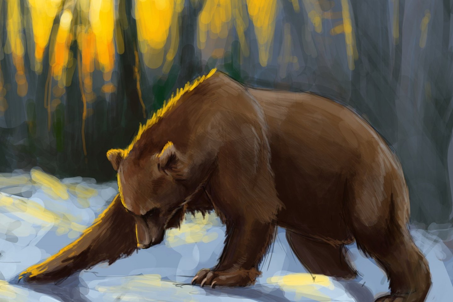 тату медведь