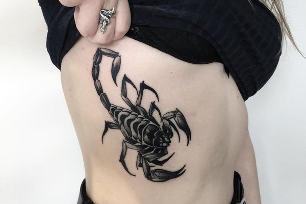 Тату эскизы "скорпион"