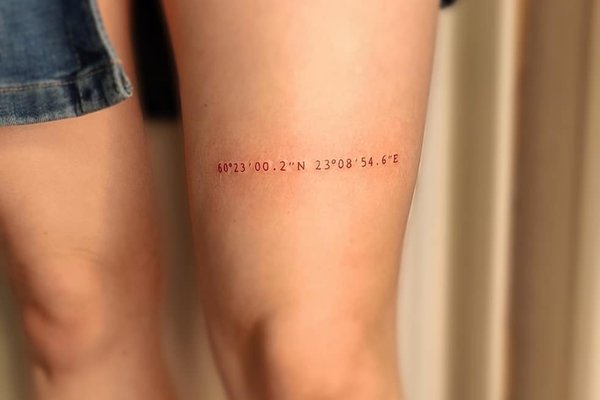 Тату с цифрами