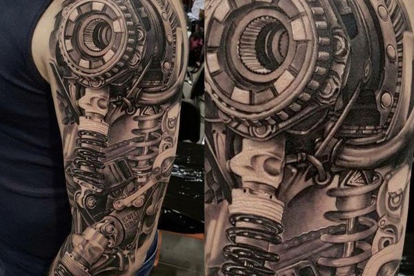 Тату ескізи біомеханіки