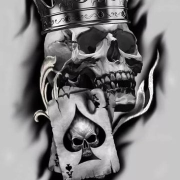 Тату эскизы игральных карт