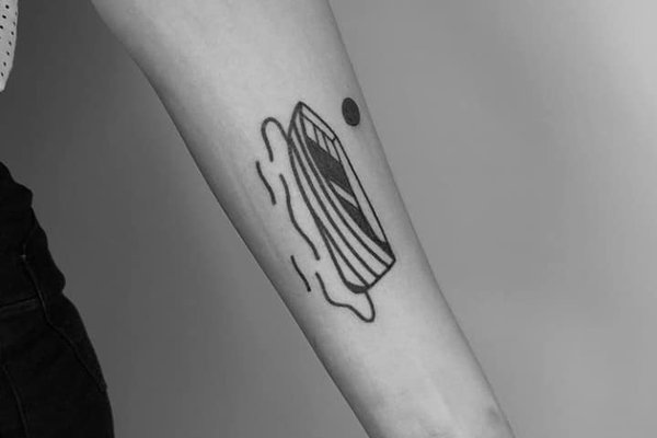 тату ескіз човен