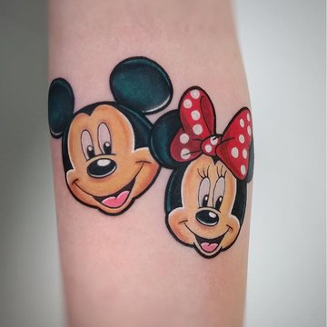 Тату эскизы  Микки Маус