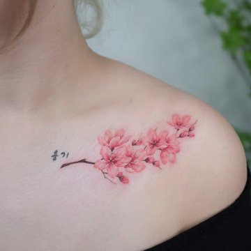 Тату ескізи гілка сакури