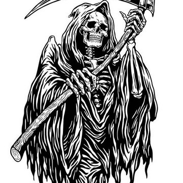 Тату-ескізи "Смерть з косою"