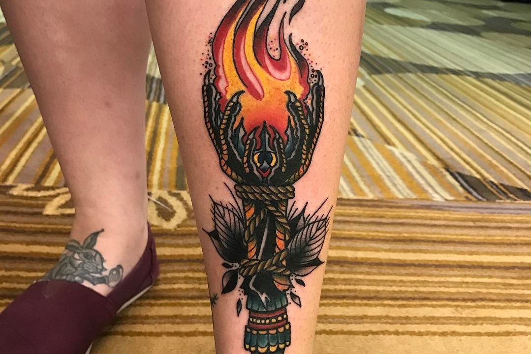 Тату - эскизы факел