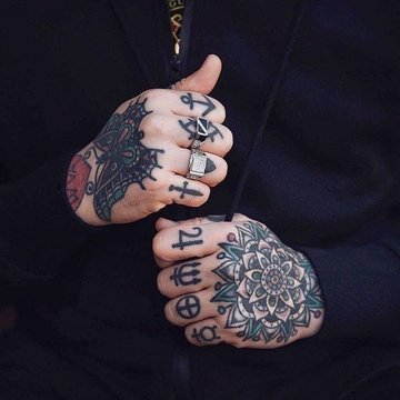 тату на кисть мужские