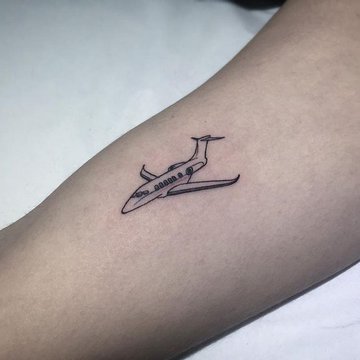Тату-эскизы самолет