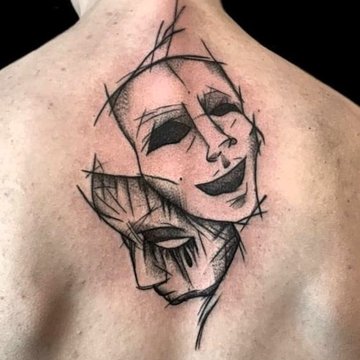 тату театральні маски