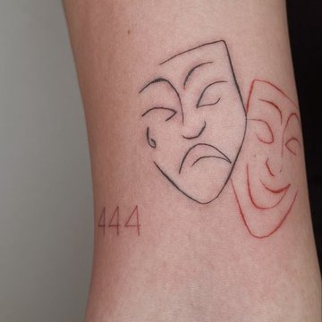 тату театральні маски
