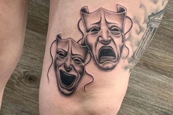 тату театральные маски