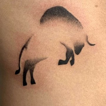 Тату знак Зодіаку Телець