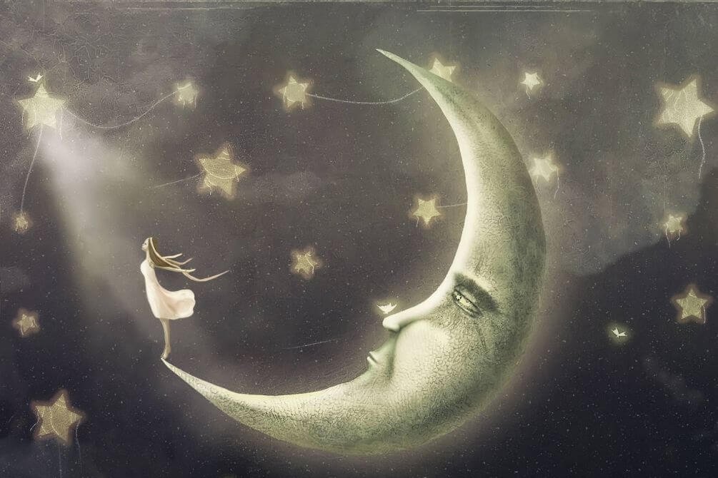 Тату ескізи молодий місяць