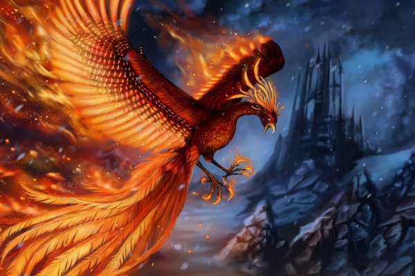 Тату эскизы Жар-птица