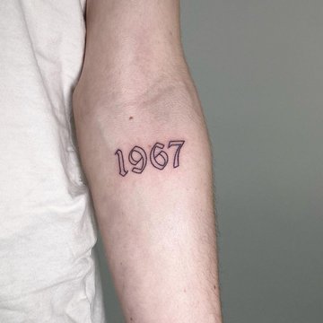 Тату з цифрами