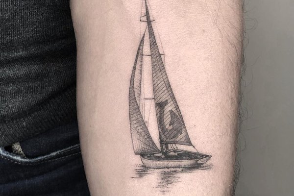 тату вітрильник