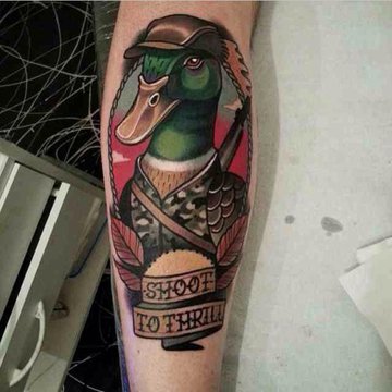 Тату - эскизы утка