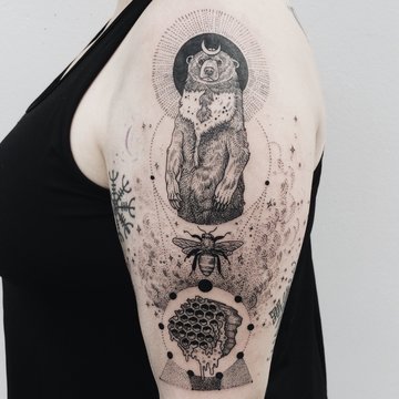 татуировка гравюра