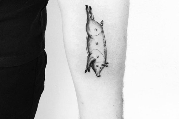 эскиз свинья