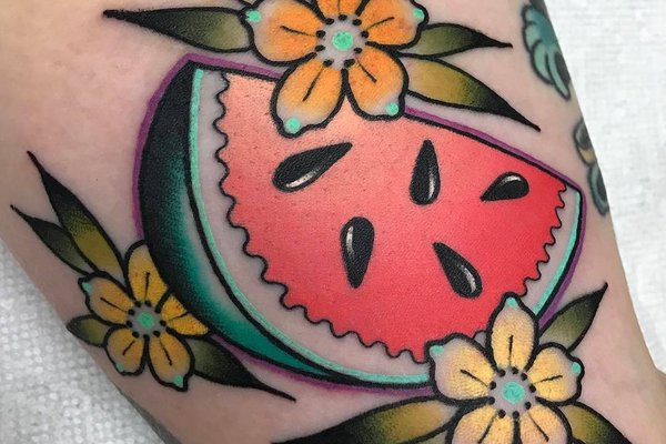 Тату-ескіз кавун