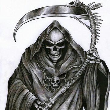 Тату-ескізи "Смерть з косою"