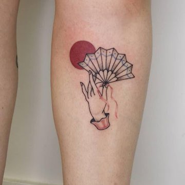 Тату ескізи віяла