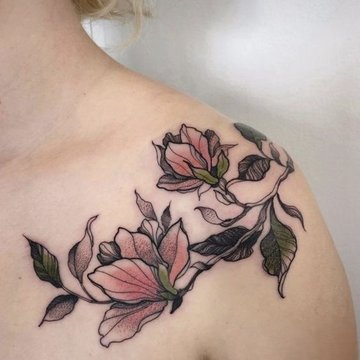 тату магнолия
